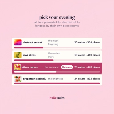 11 pick your evening