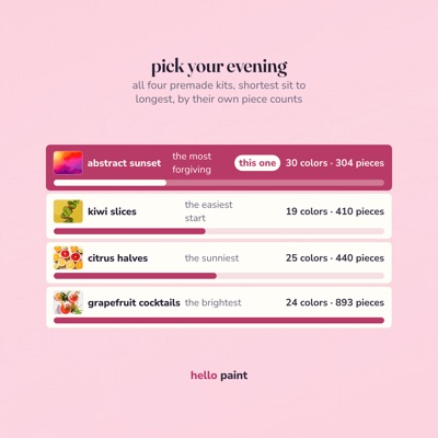 11 pick your evening