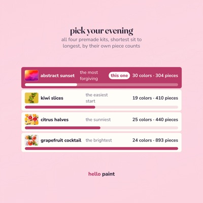 11 pick your evening