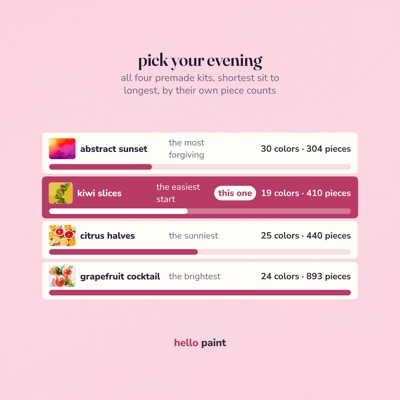 11 pick your evening