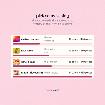 11 pick your evening