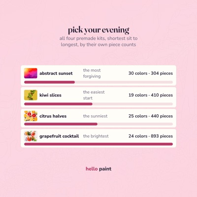 11 pick your evening
